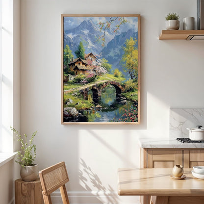 Bridge & Blossoms - Art Academi - Poster