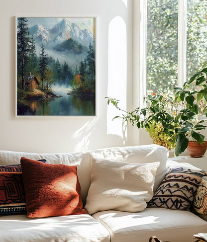 Cabin in the Mists - Art Academi - Poster