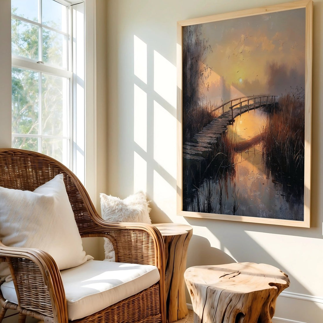 Bridge to Sunset - Art Academi - Poster
