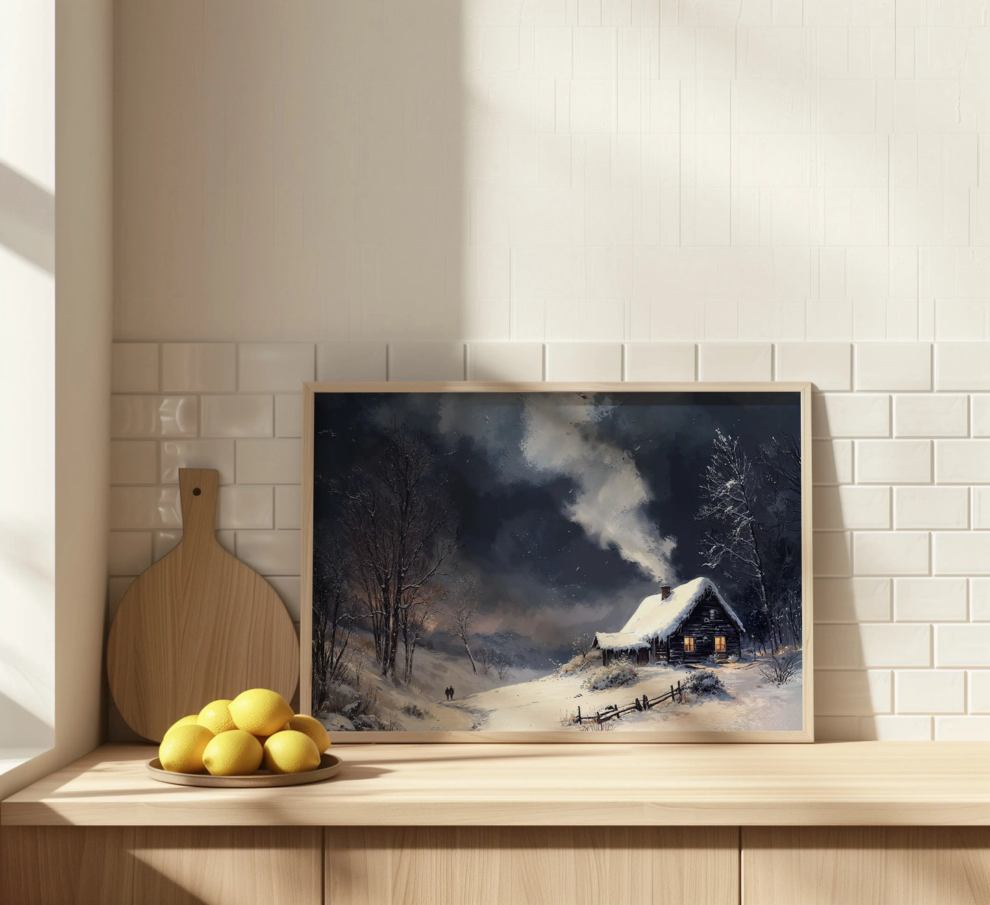 Smoke from Chimney - Art Academi - Canvas