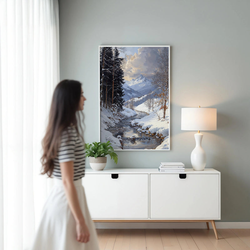 Artwork in Reflective Corner