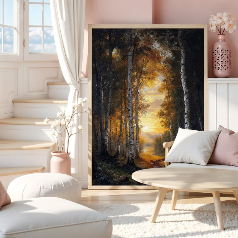 Golden Forest Fine Art Print Detail