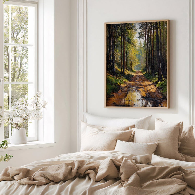 Artwork in Reflective Corner