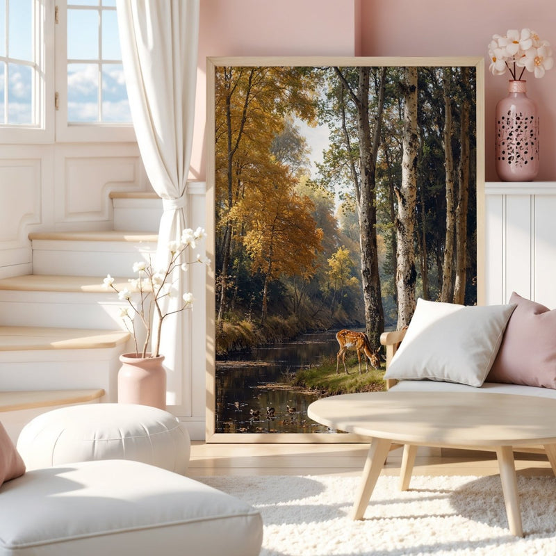 Artwork in Reflective Corner