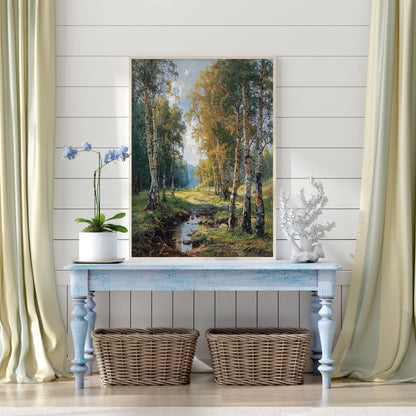 Birchlight Path* - Art Academi - Digital Artwork