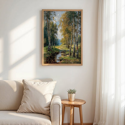 Birchlight Path - Art Academi - Poster