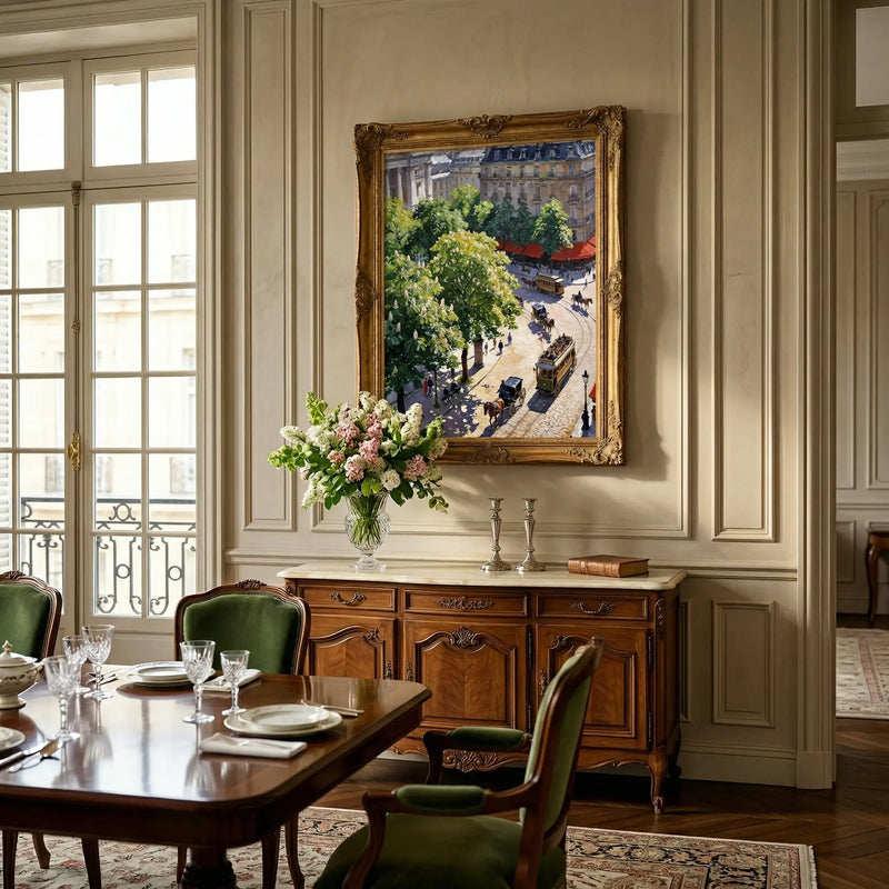 Artwork in Reflective Corner