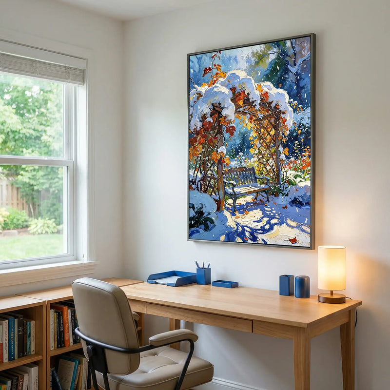 Artwork in Reflective Corner