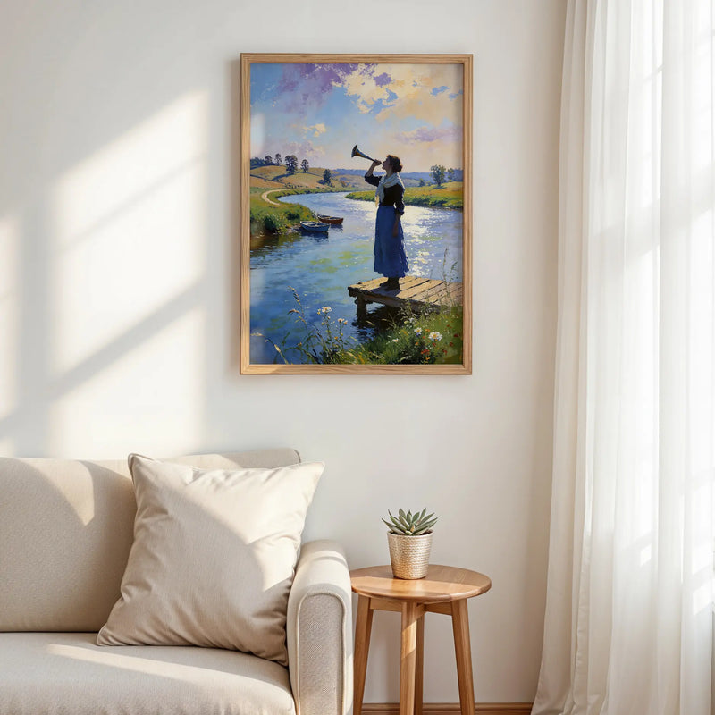 Artwork in Reflective Corner