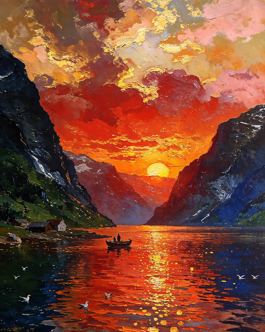 Red Fjord - Art Academi - Poster