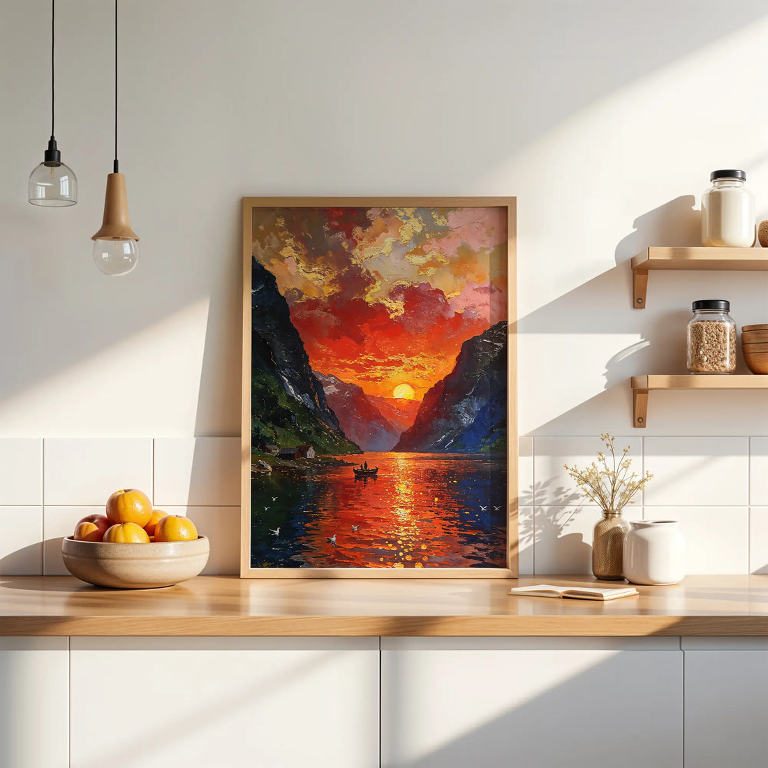 Red Fjord - Art Academi - Poster