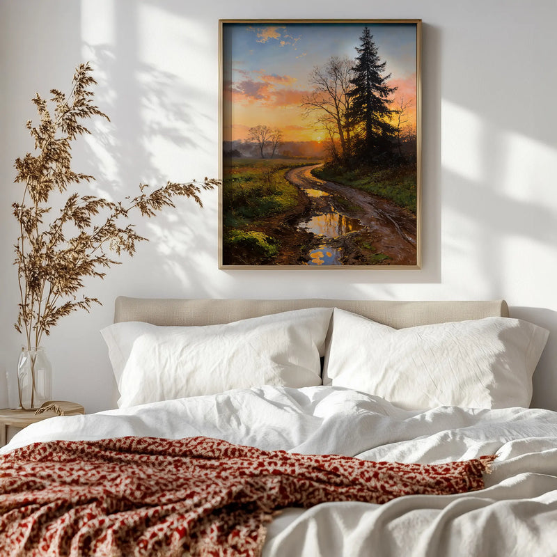 Artwork in Reflective Corner