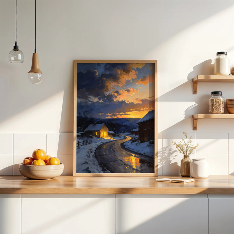 Artwork in Reflective Corner