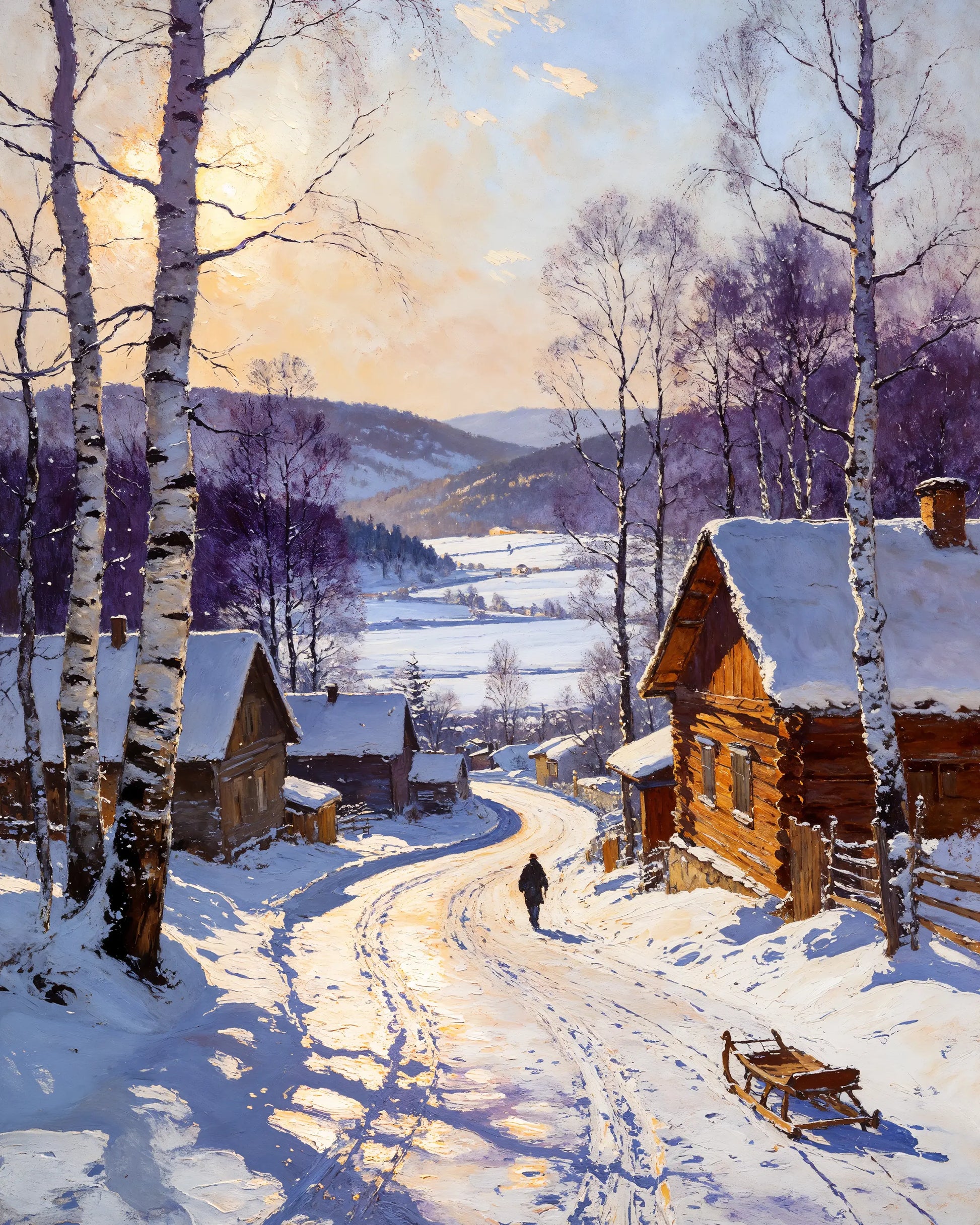 Sled Runner - Art Academi - Poster