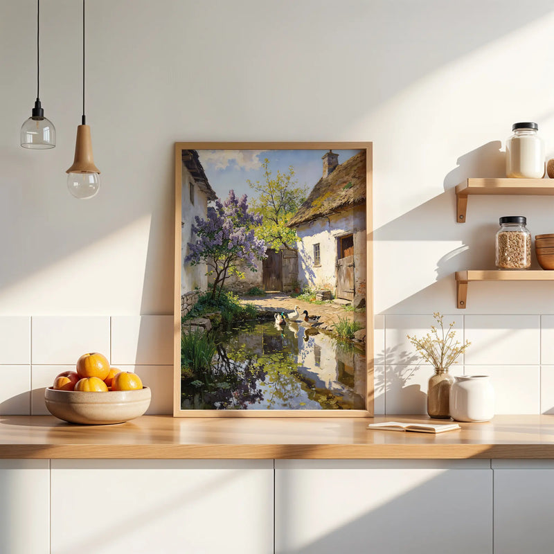 Artwork in Reflective Corner
