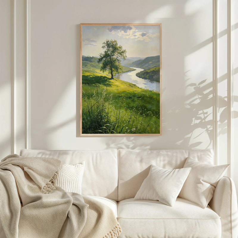 Artwork in Reflective Corner