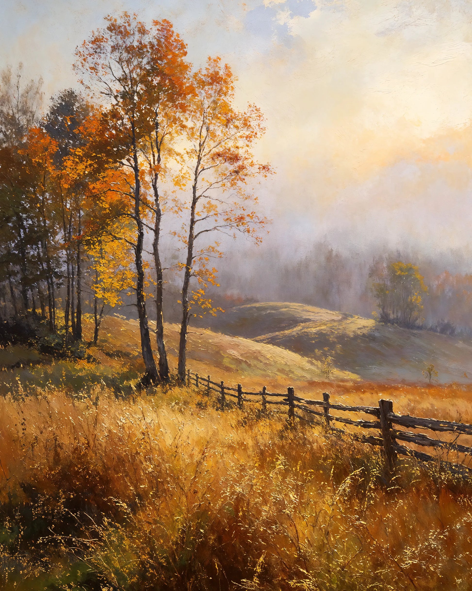 Hills of Gold - Art Academi - Poster