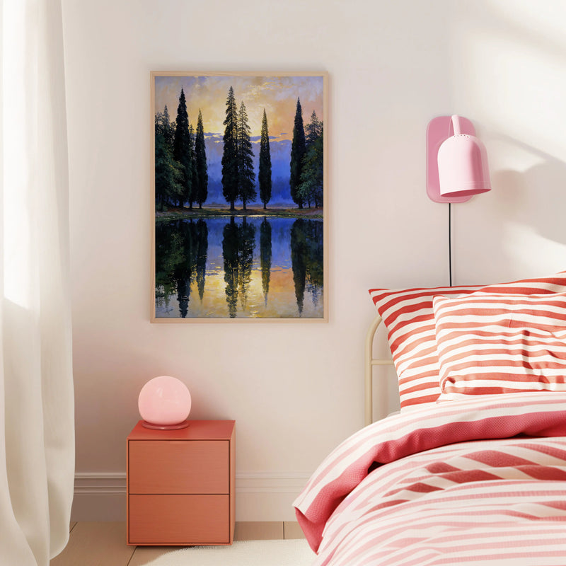 Artwork in Reflective Corner