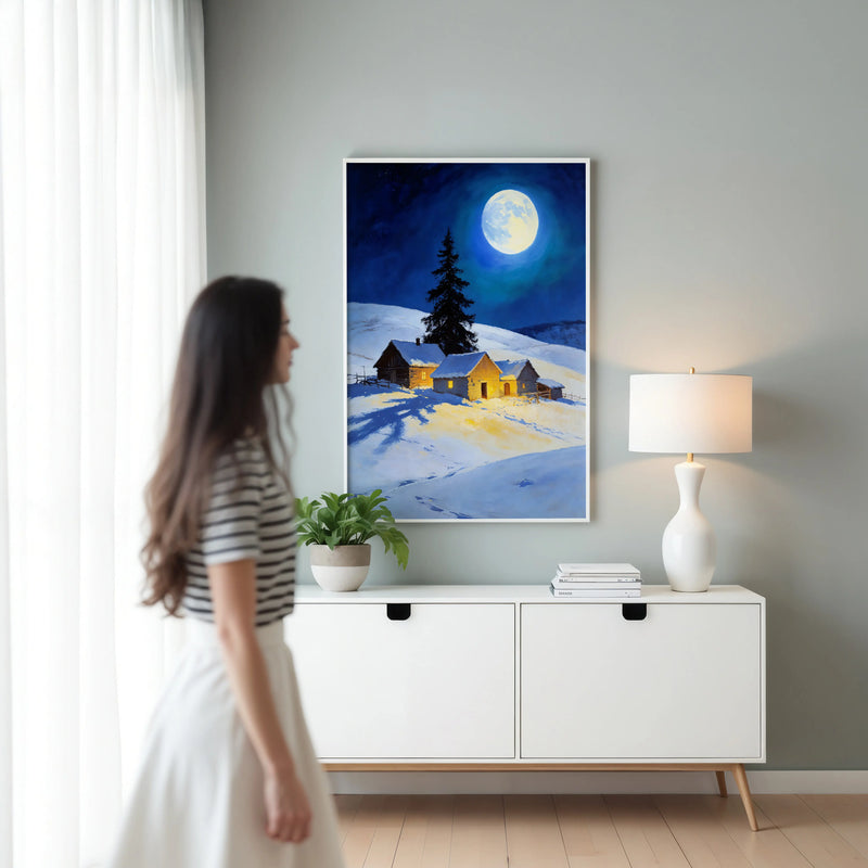 Artwork in Reflective Corner