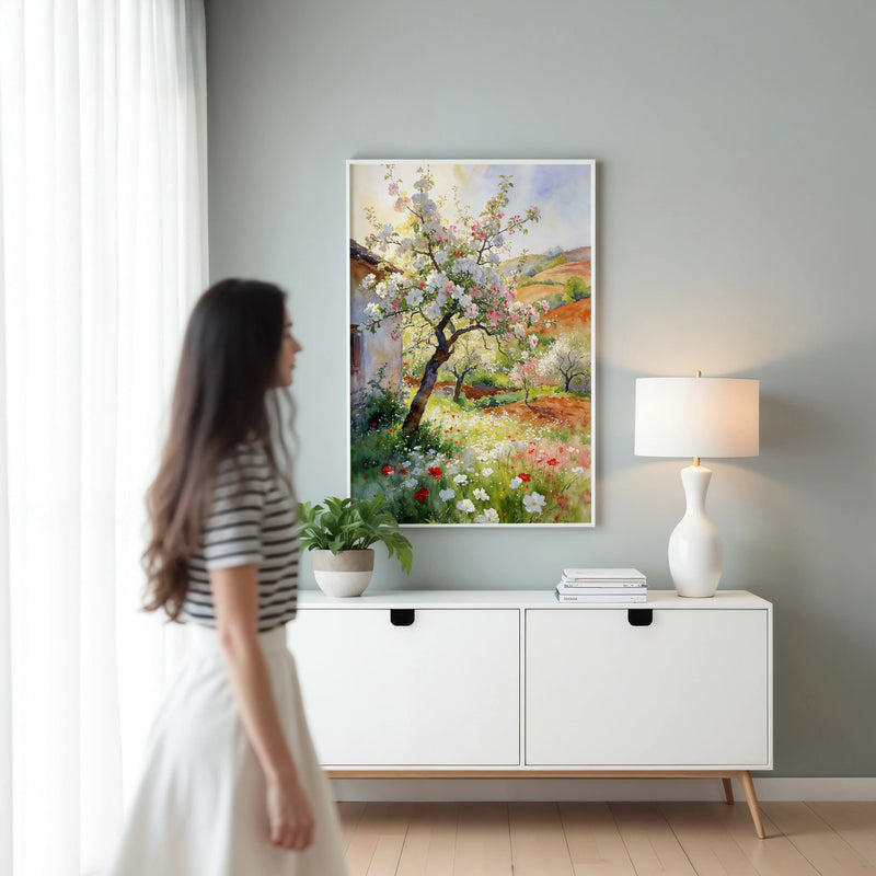 Artwork in Reflective Corner