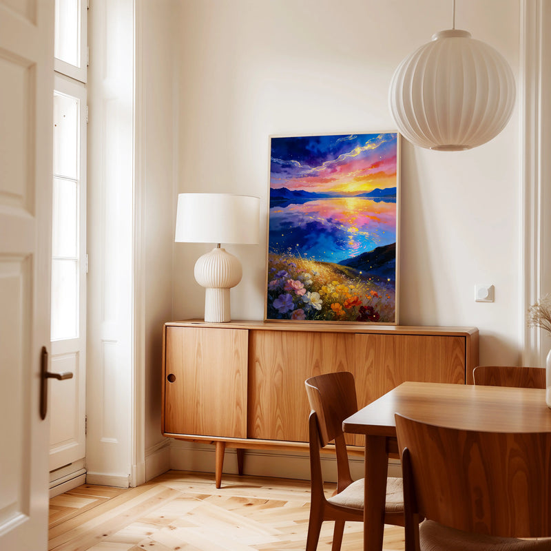Artwork in Reflective Corner