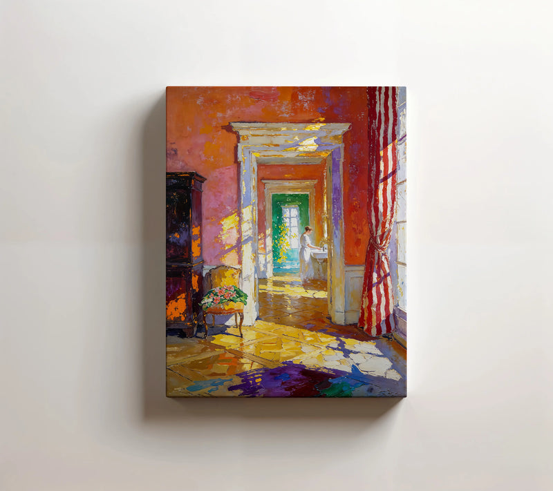 Artwork in Reflective Corner