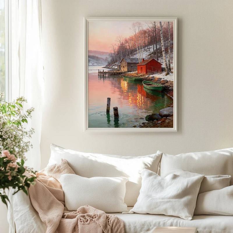 Artwork in Reflective Corner