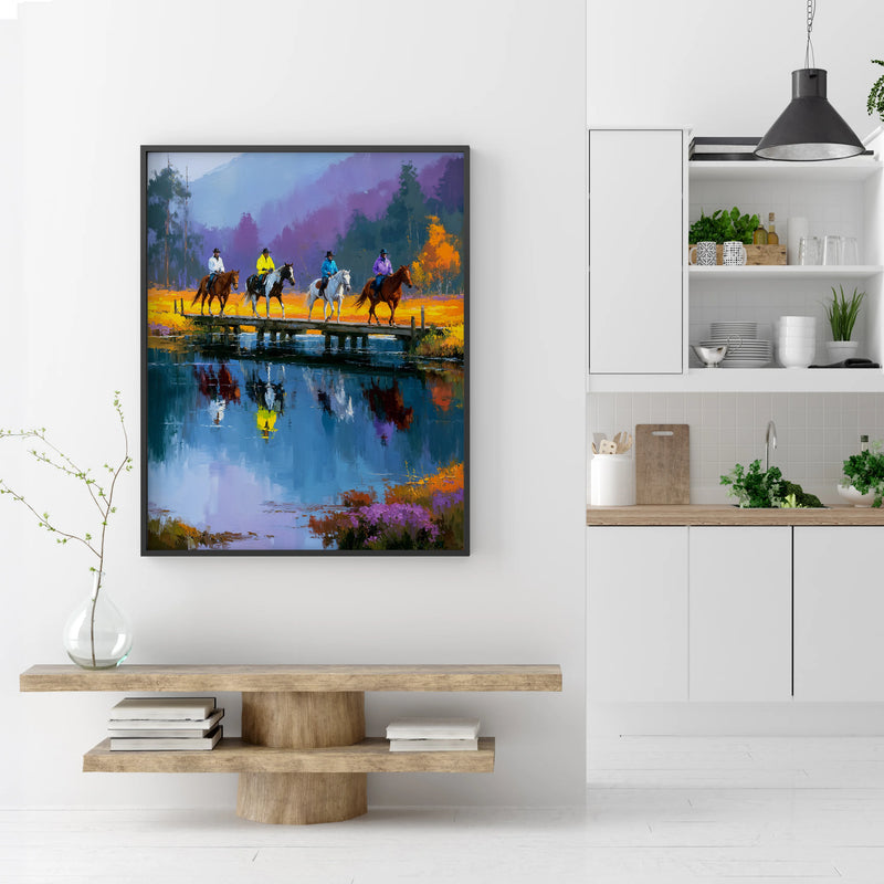 Artwork in Reflective Corner