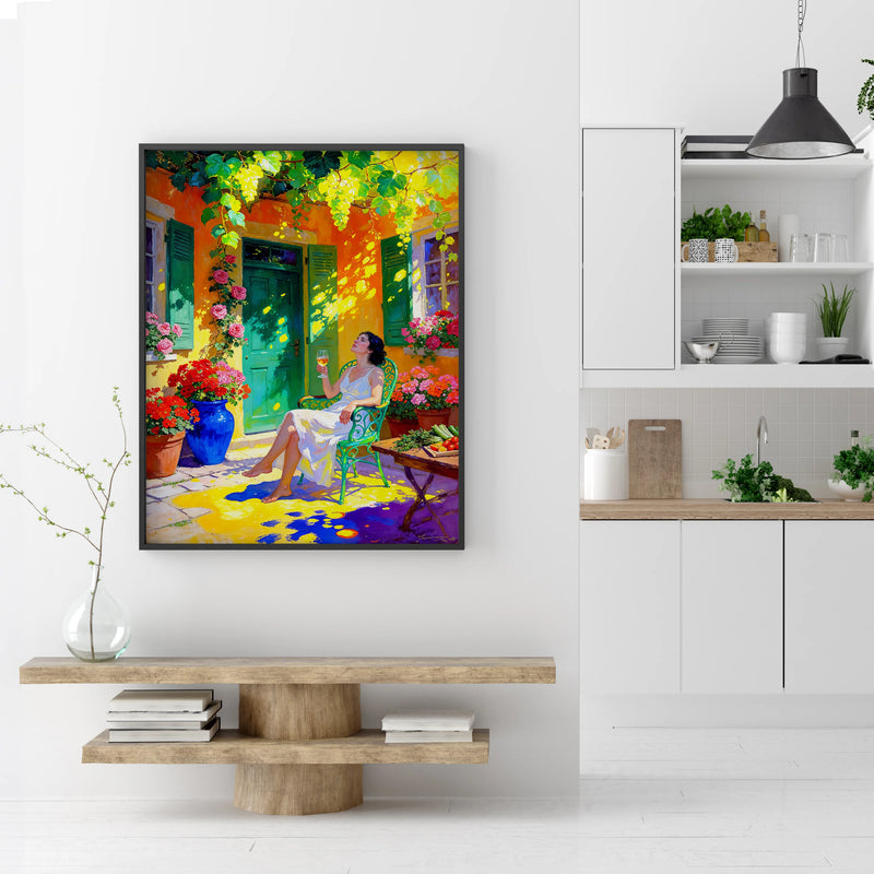 Artwork in Reflective Corner