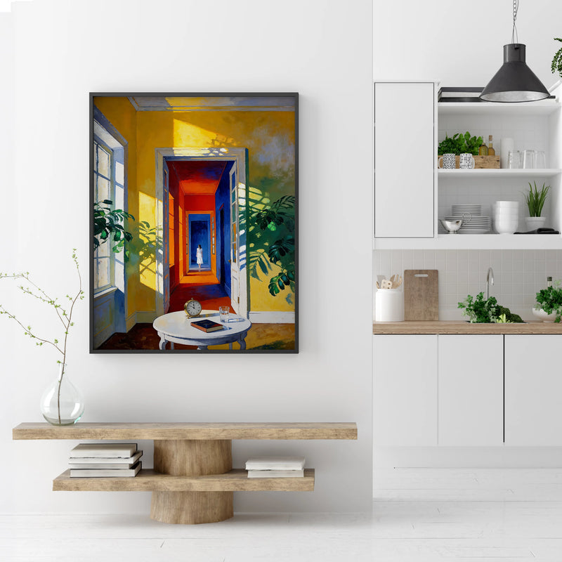 Artwork in Reflective Corner