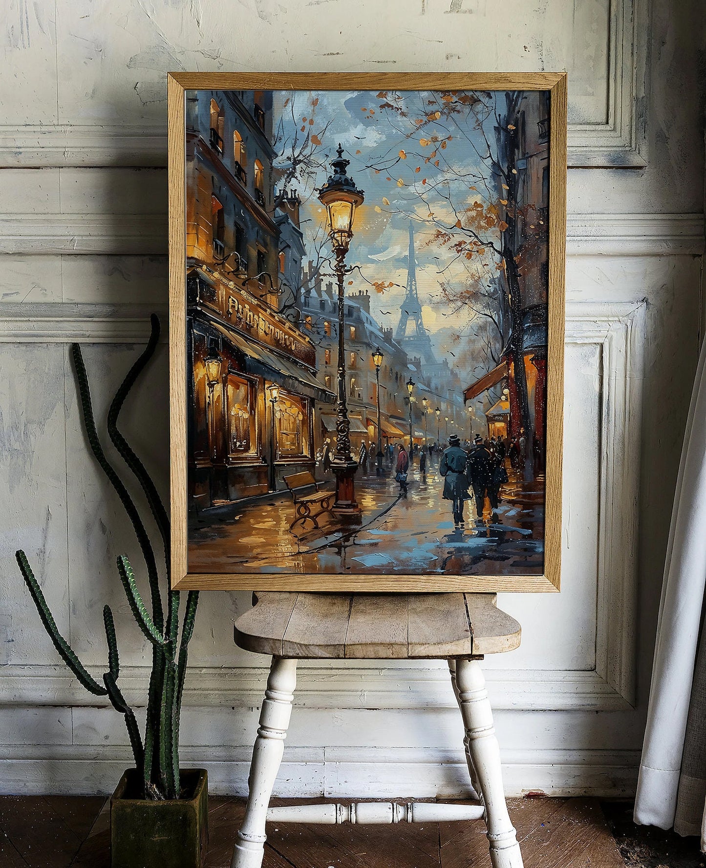 Eifel Tower in Paris Wall art, Urban & Street Core Printable Art for Home Decor, 300 dpi High-resolution Digital Art for Instant Download