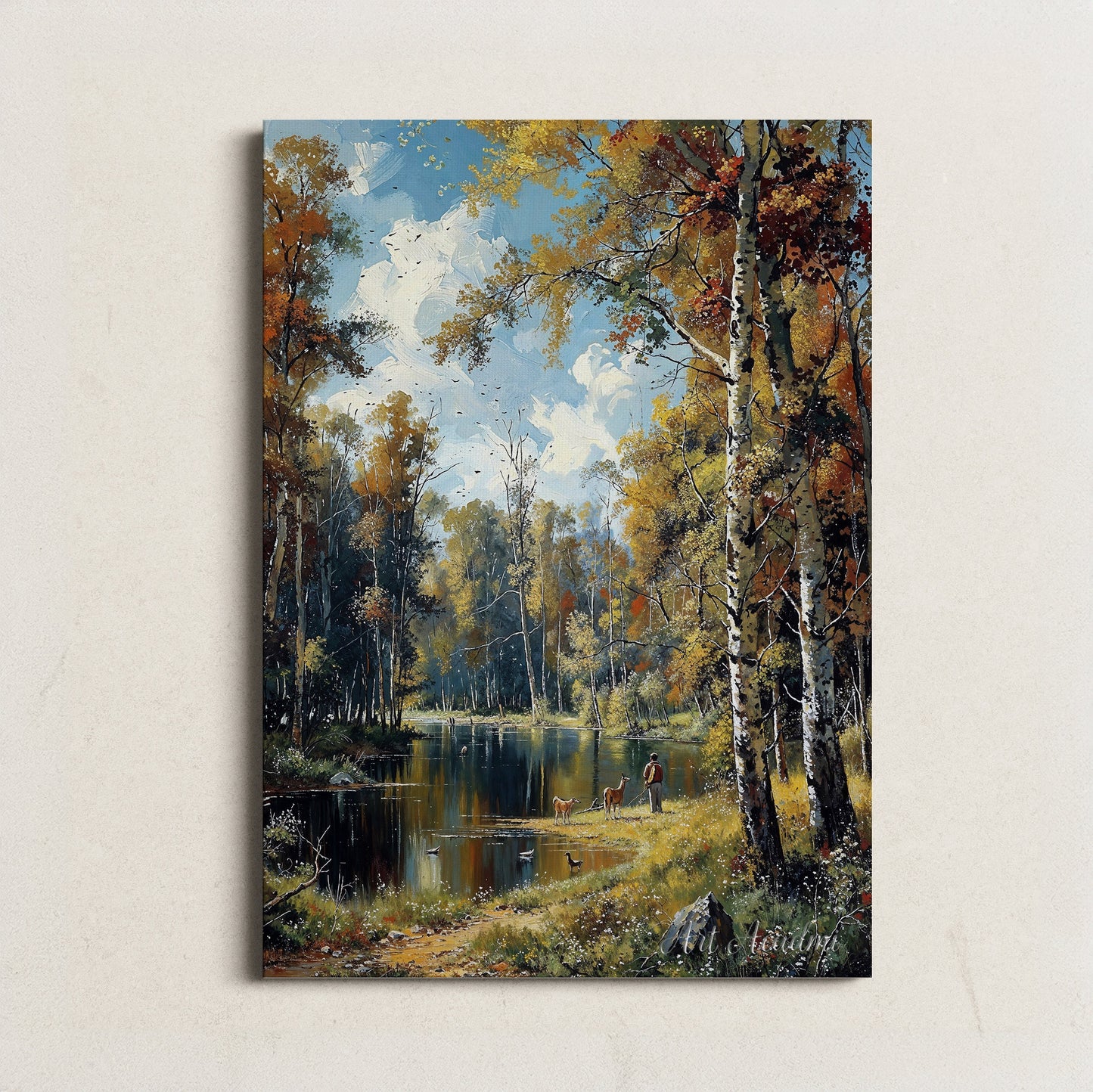 Tranquil Woodland Scene - Digital Art Print | Art Academi Wall Art | Instant Download