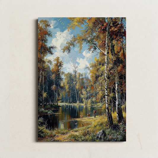 Tranquil Woodland Scene - Digital Art Print | Art Academi Wall Art | Instant Download