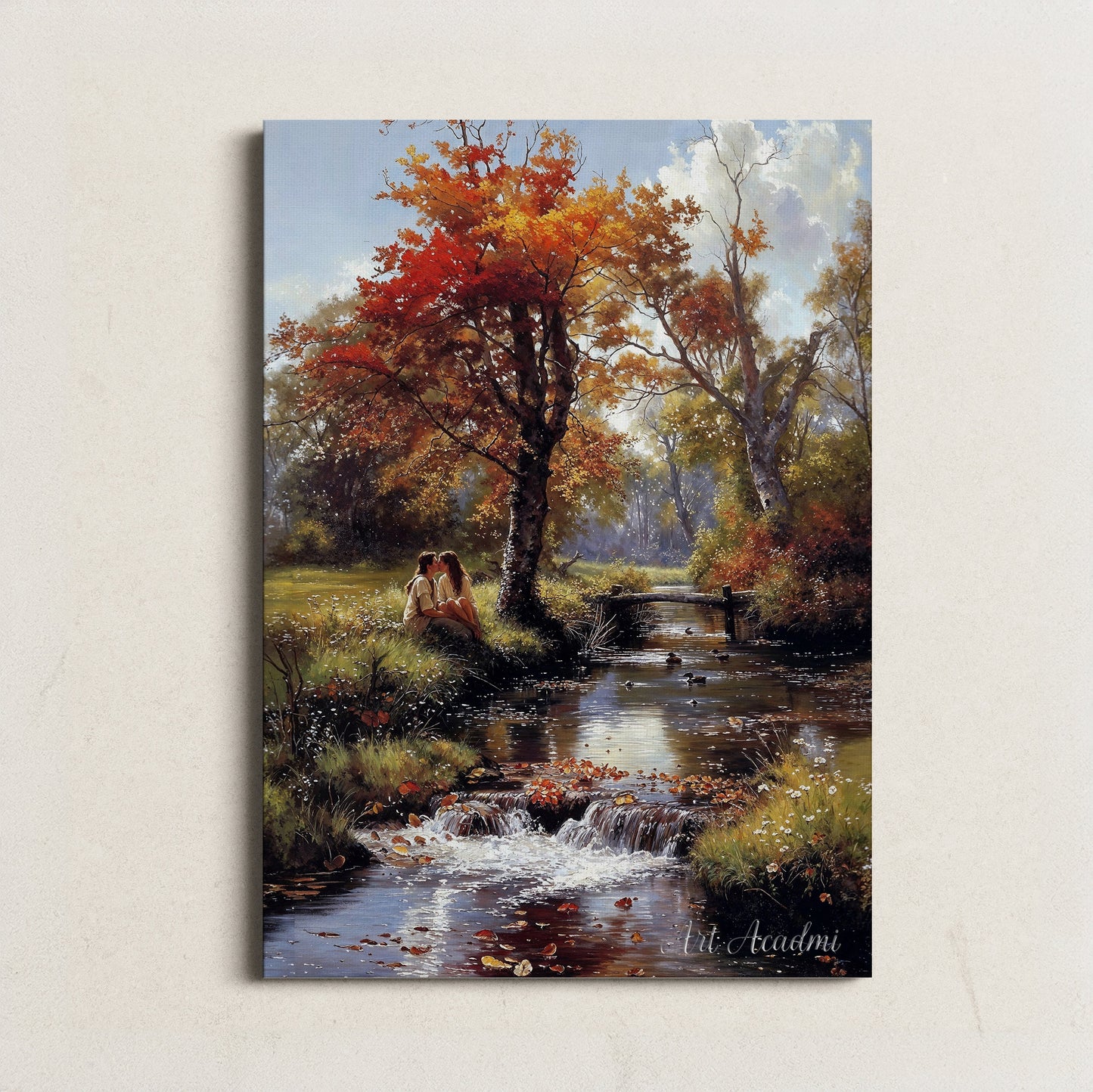 Golden Moments - Autumn Reflection | Art Academi Digital Art Print | Instant Download