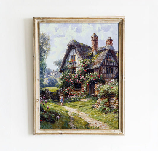 English Cottage Garden - Charming Country Home Printable Art for Home Decor | Art Academi